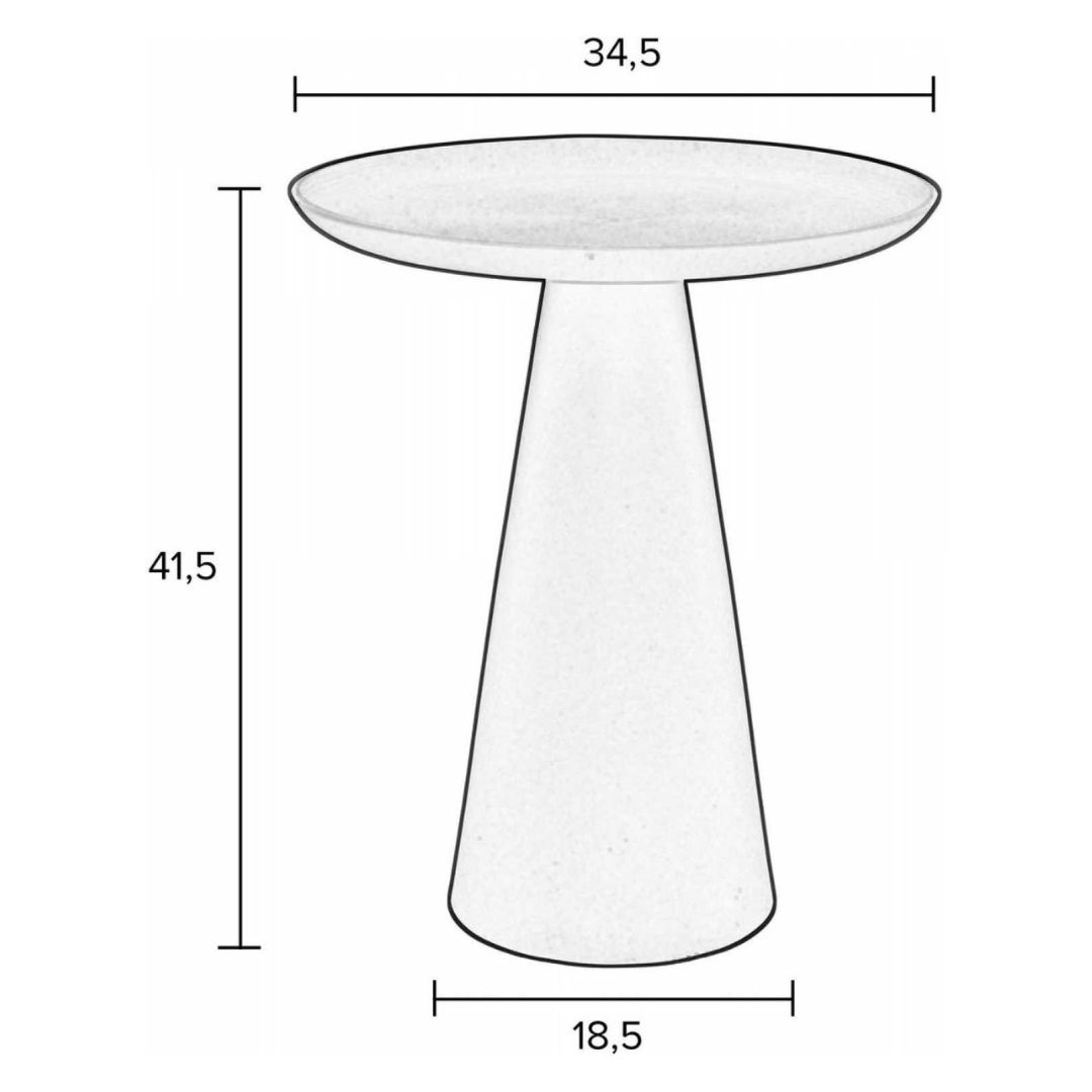Ivory Round Side Table
