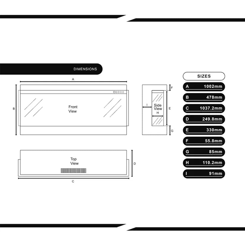 Slimline Panoramic 1000 S