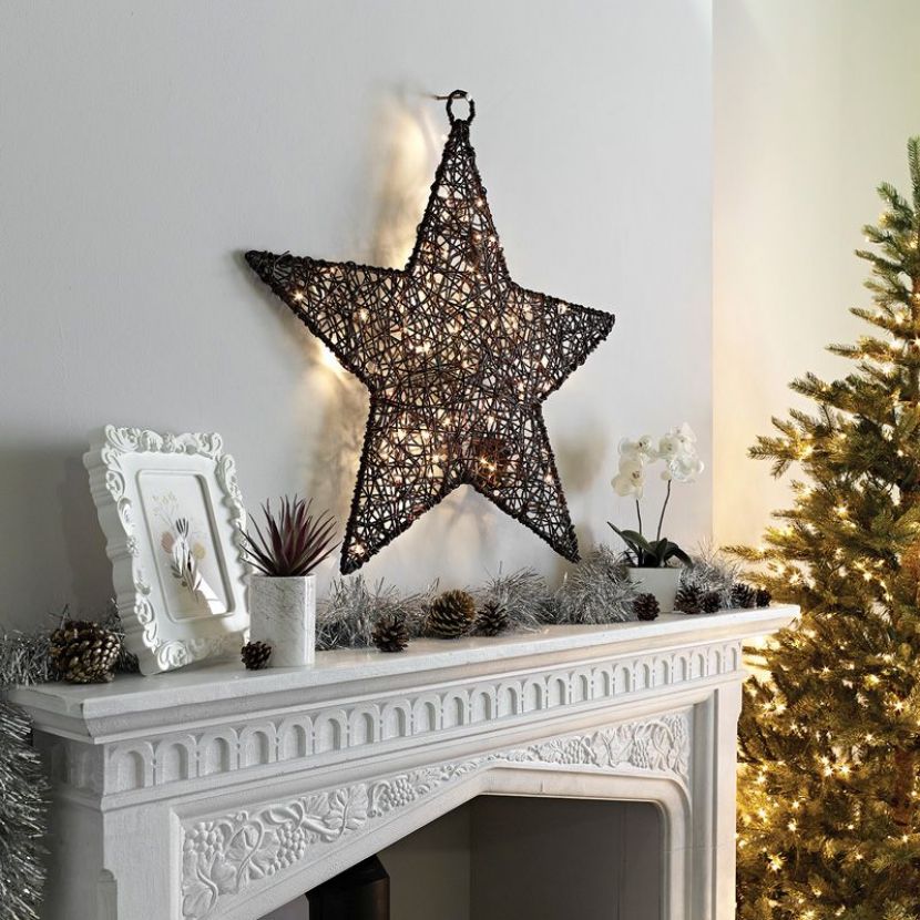 70cm Wicker Christmas Star