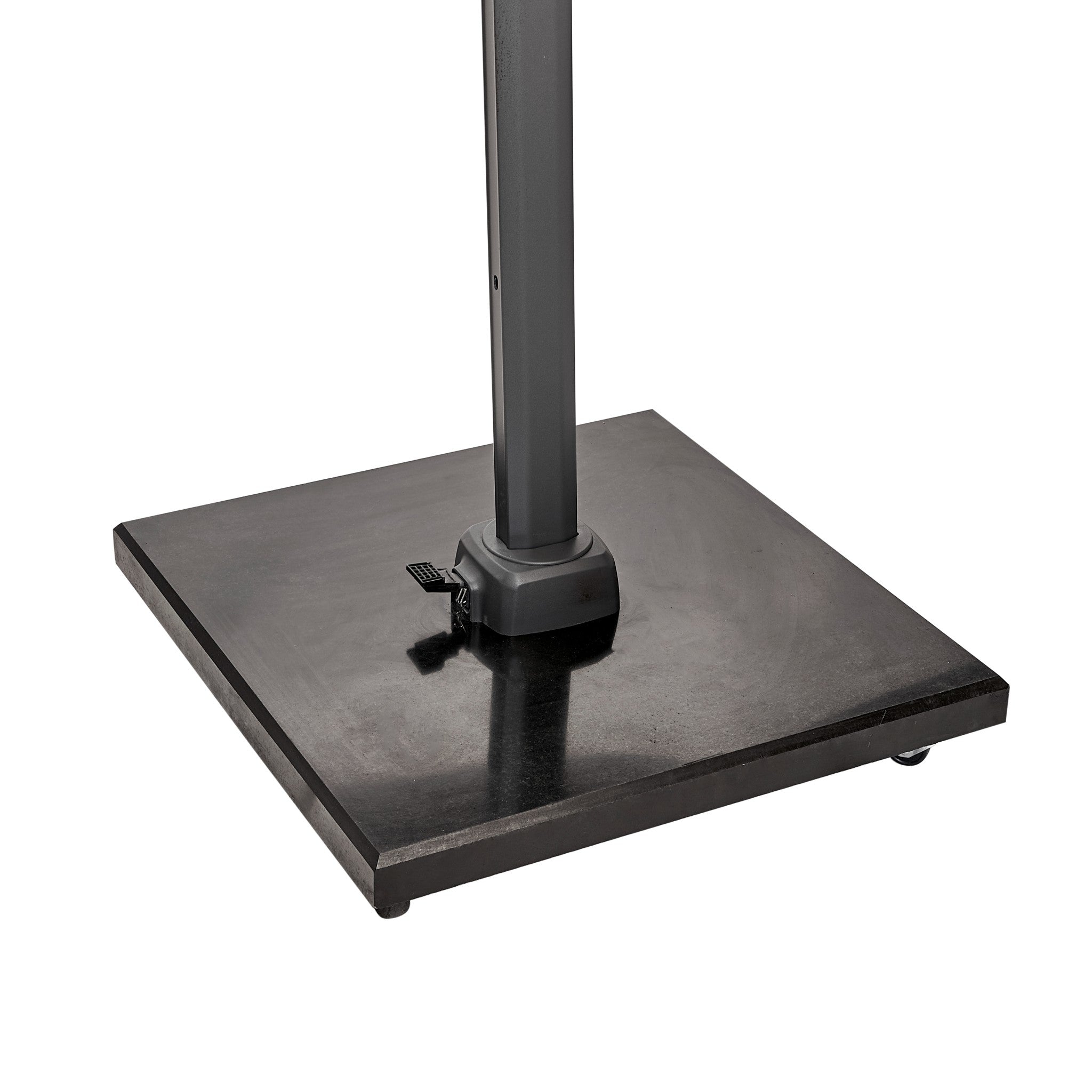 Modena Polished Black Granite 90KG Wheeled Parasol Base