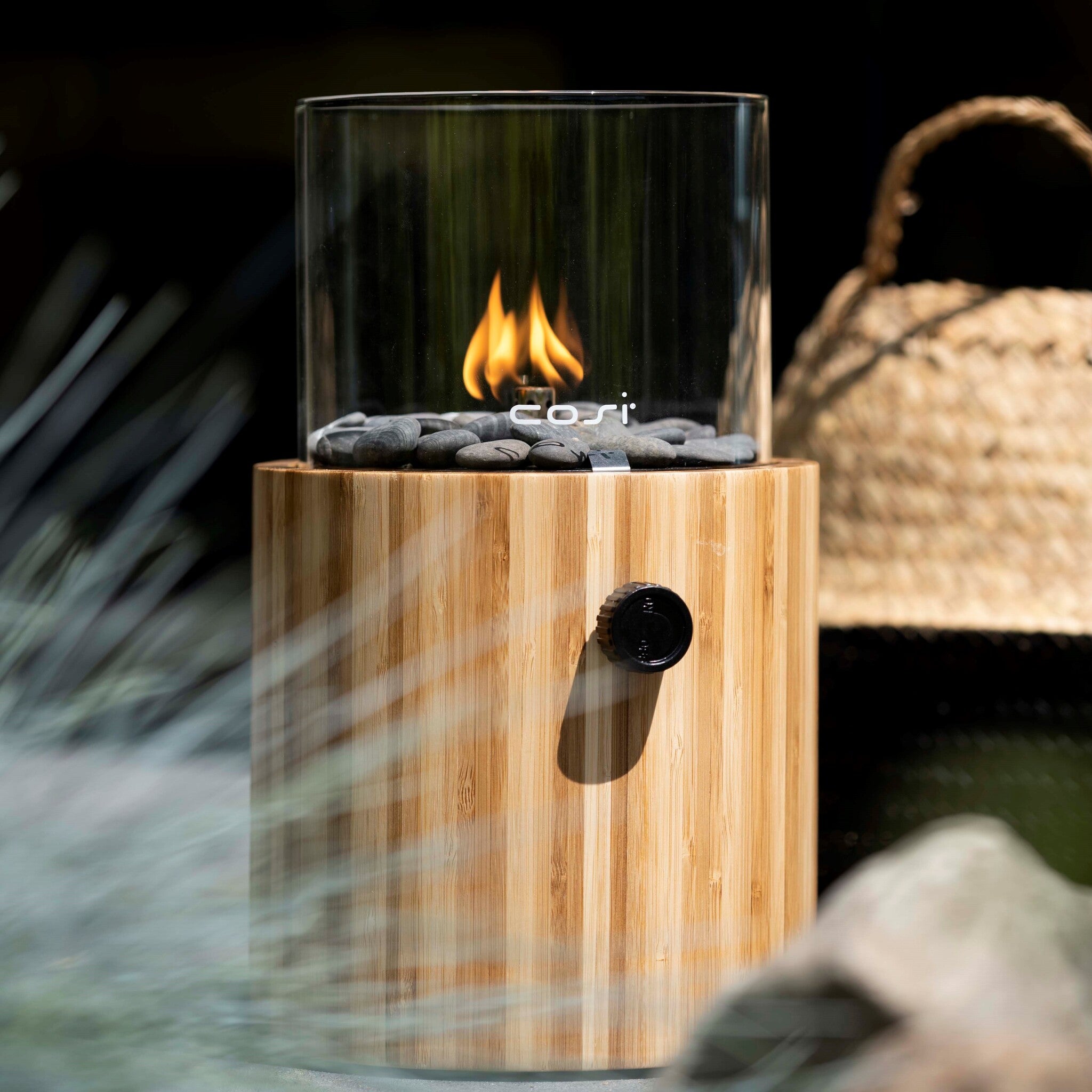 Bamboo Portable Table Top Fire Lantern