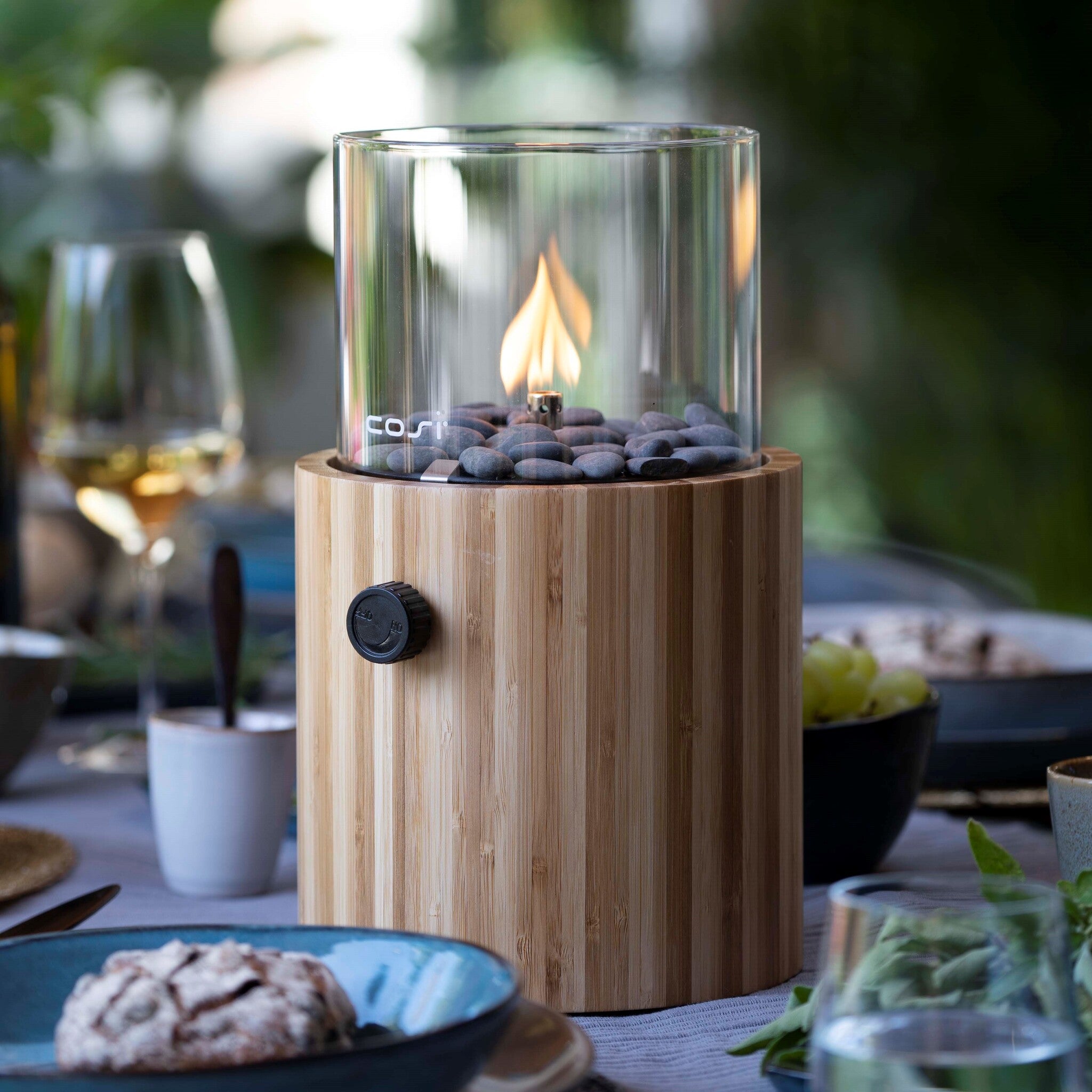 Bamboo Portable Table Top Fire Lantern