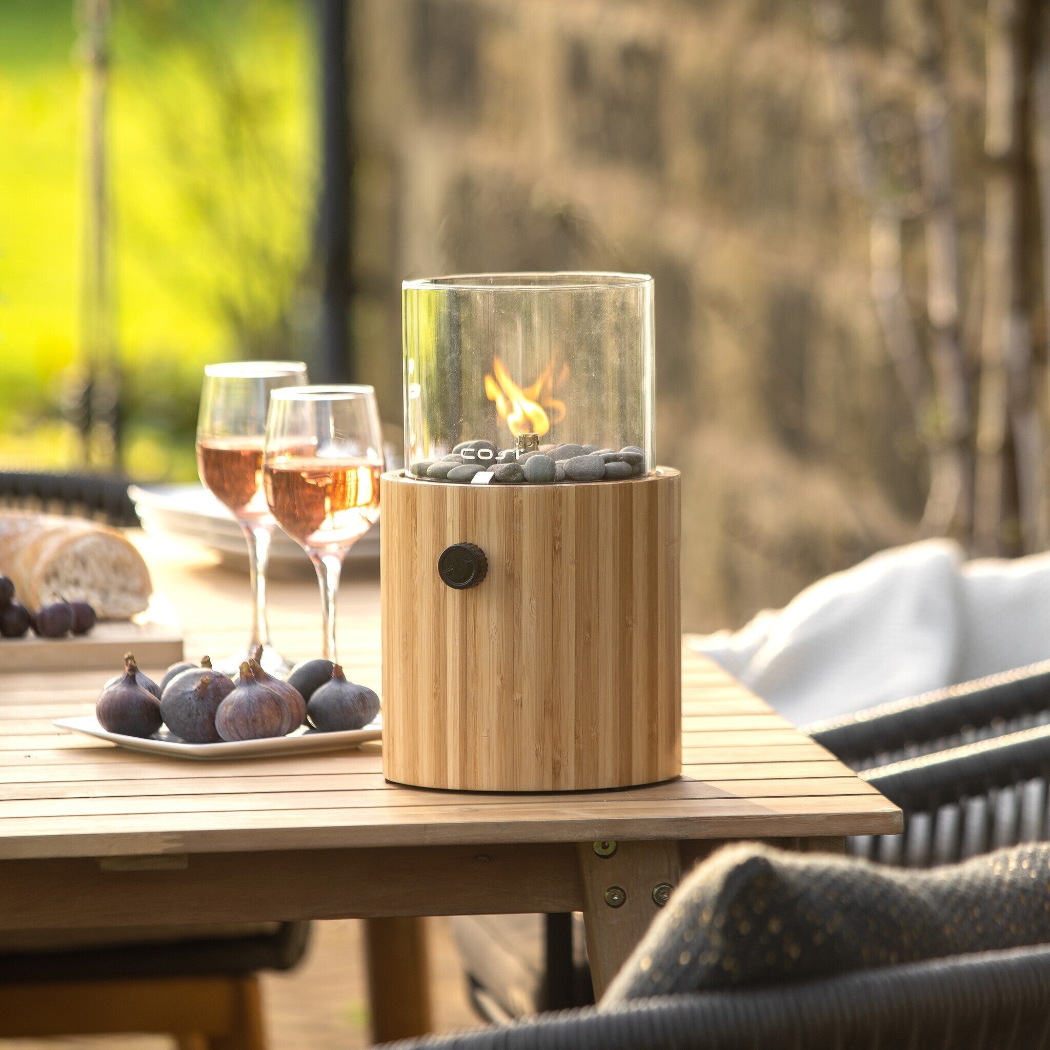 Bamboo Portable Table Top Fire Lantern