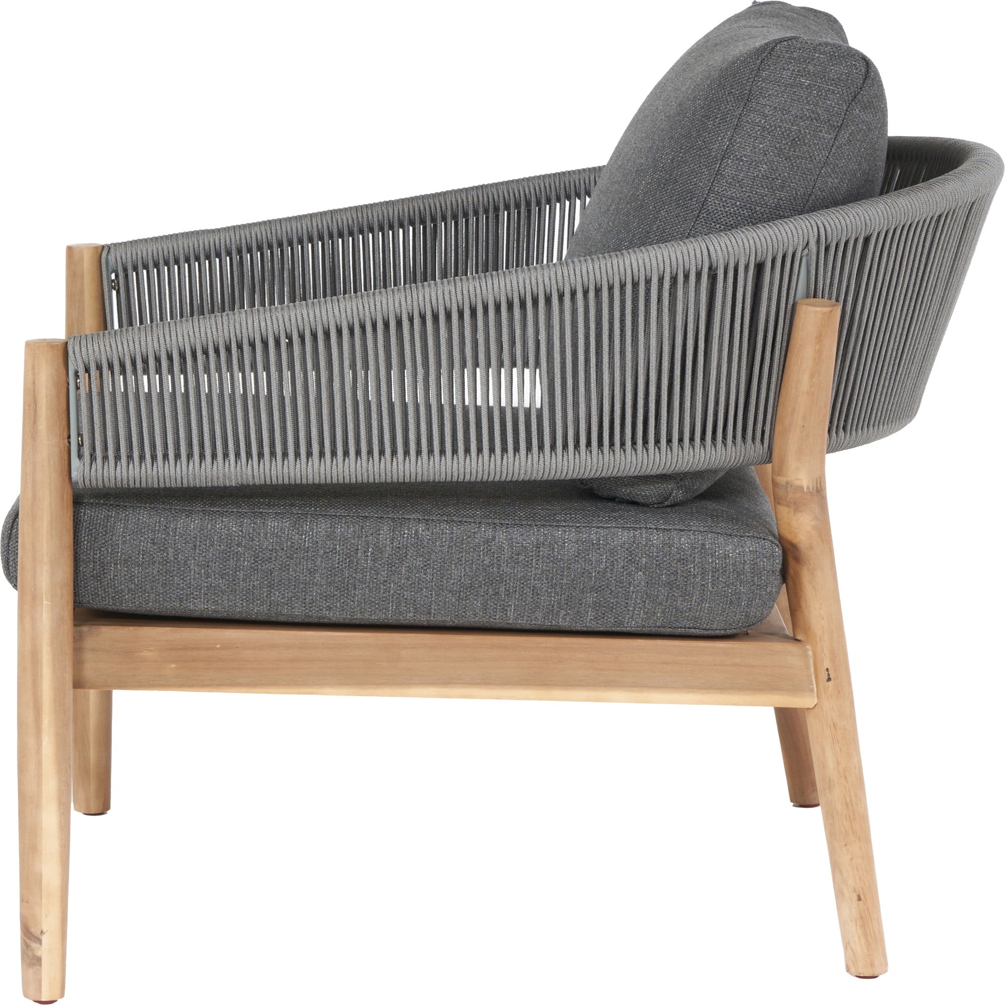 Grey Acacia & Rope Lounge Set