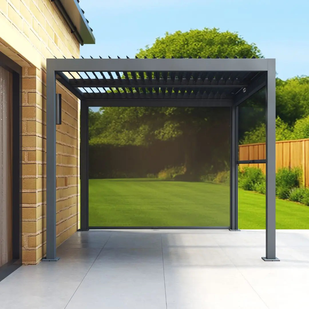 Athena Aluminium Pergola - 2.5m x 2.5m in Grey