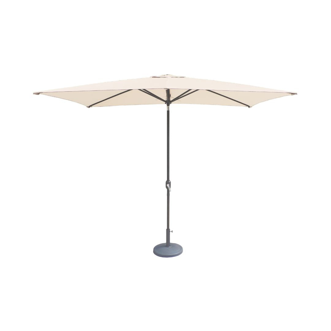 Ivory 2.4m x 3m Crank and Tilt Rectangular Parasol #colour_ivory