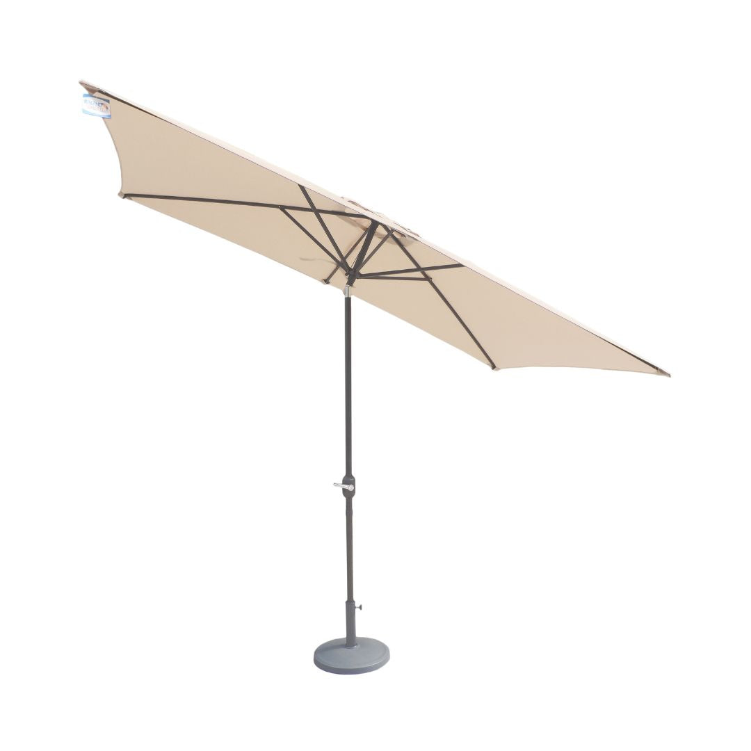 Ivory 2.4m x 3m Crank and Tilt Rectangular Parasol #colour_ivory
