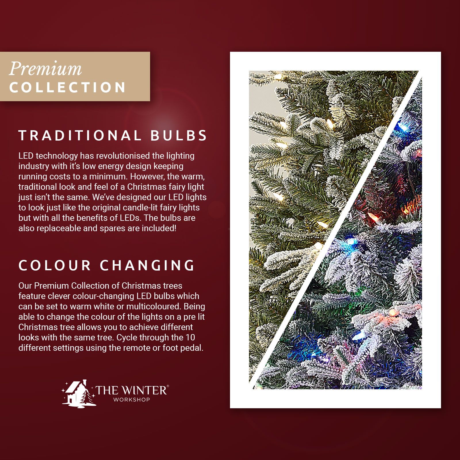 The 6.5ft Pre-Lit Frosted Scotch Pine Artificial Christmas Tree