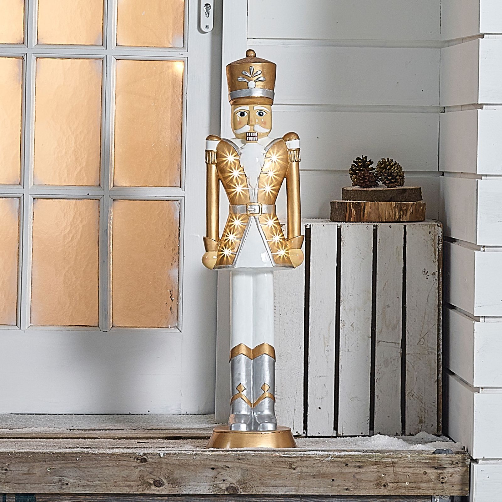 3ft Gold Christmas Nutcracker