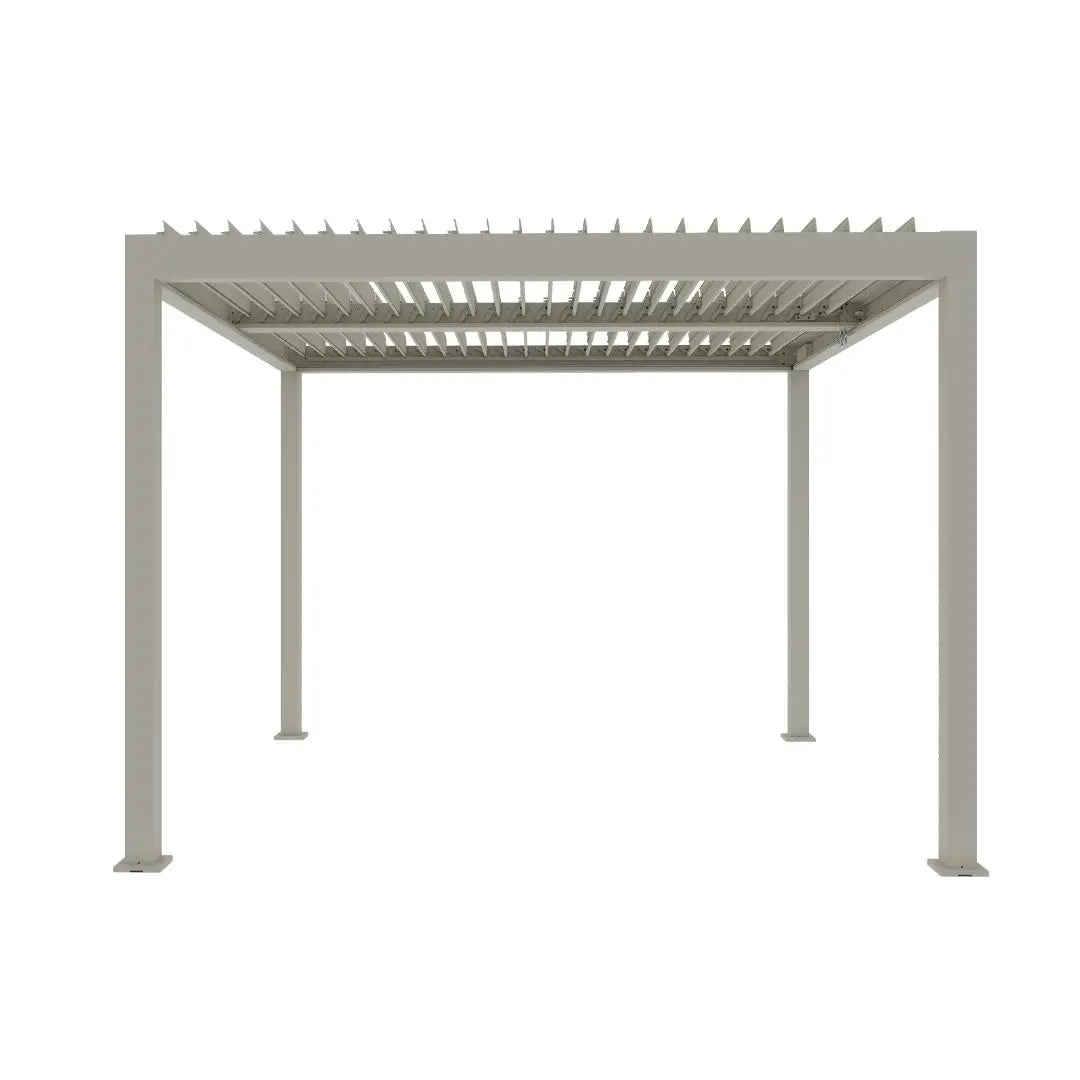 Athena Aluminium Pergola - 3m x 4m in Stone Grey