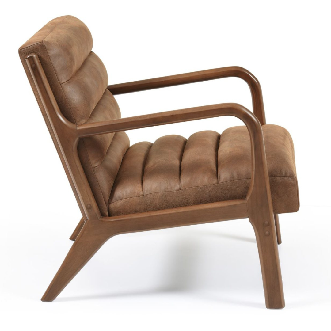 Brown Leather Arm Chair