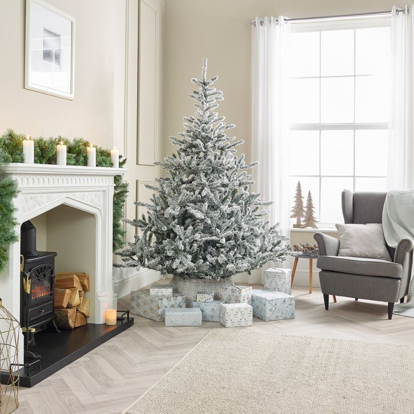 Snowy Colorado Spruce Artificial Christmas Tree