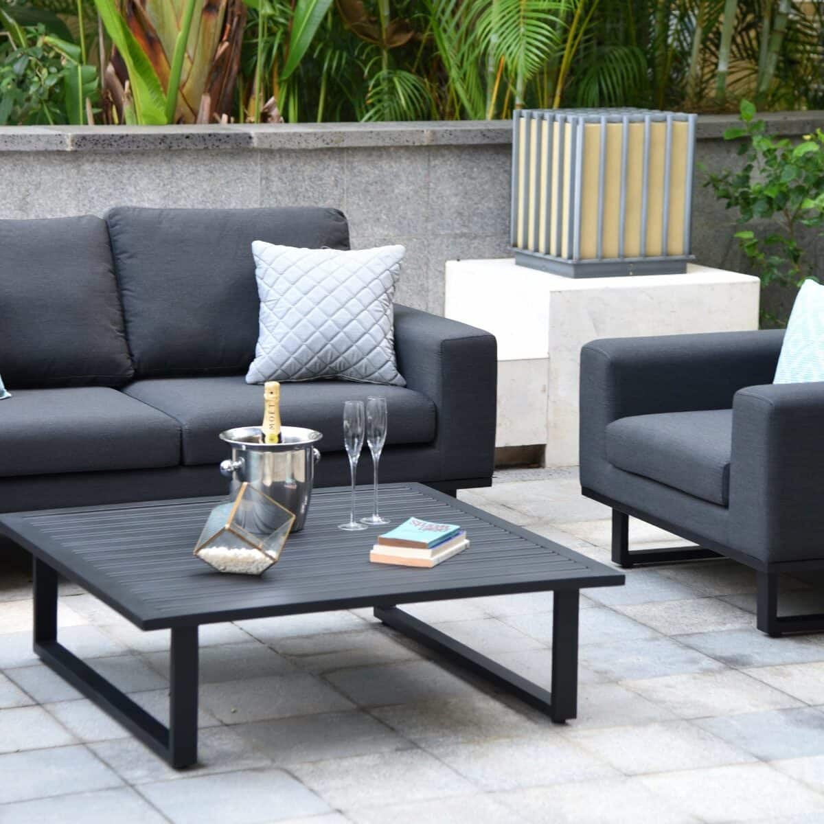 3 Seat Sofa Set #colour_charcoal