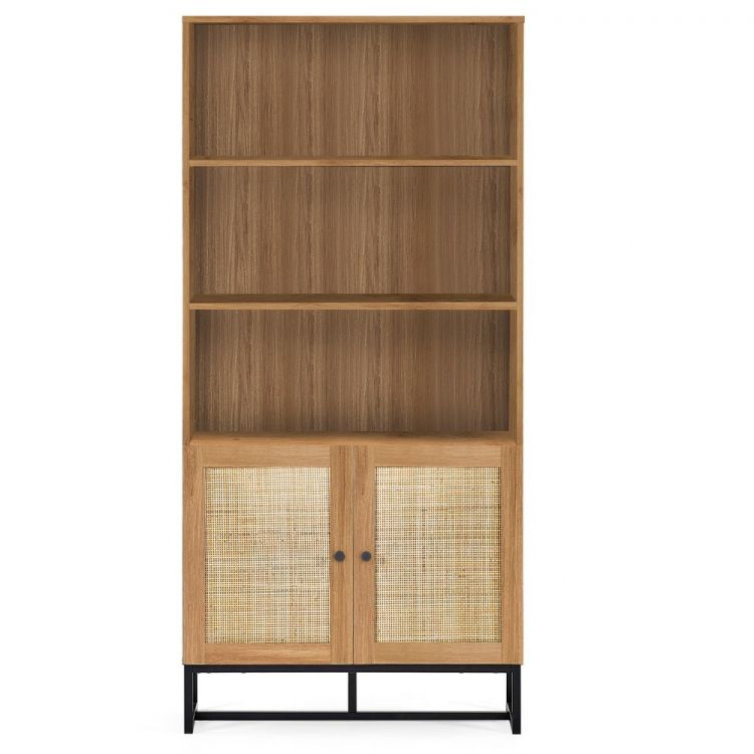 Oak Rattan Display Unit