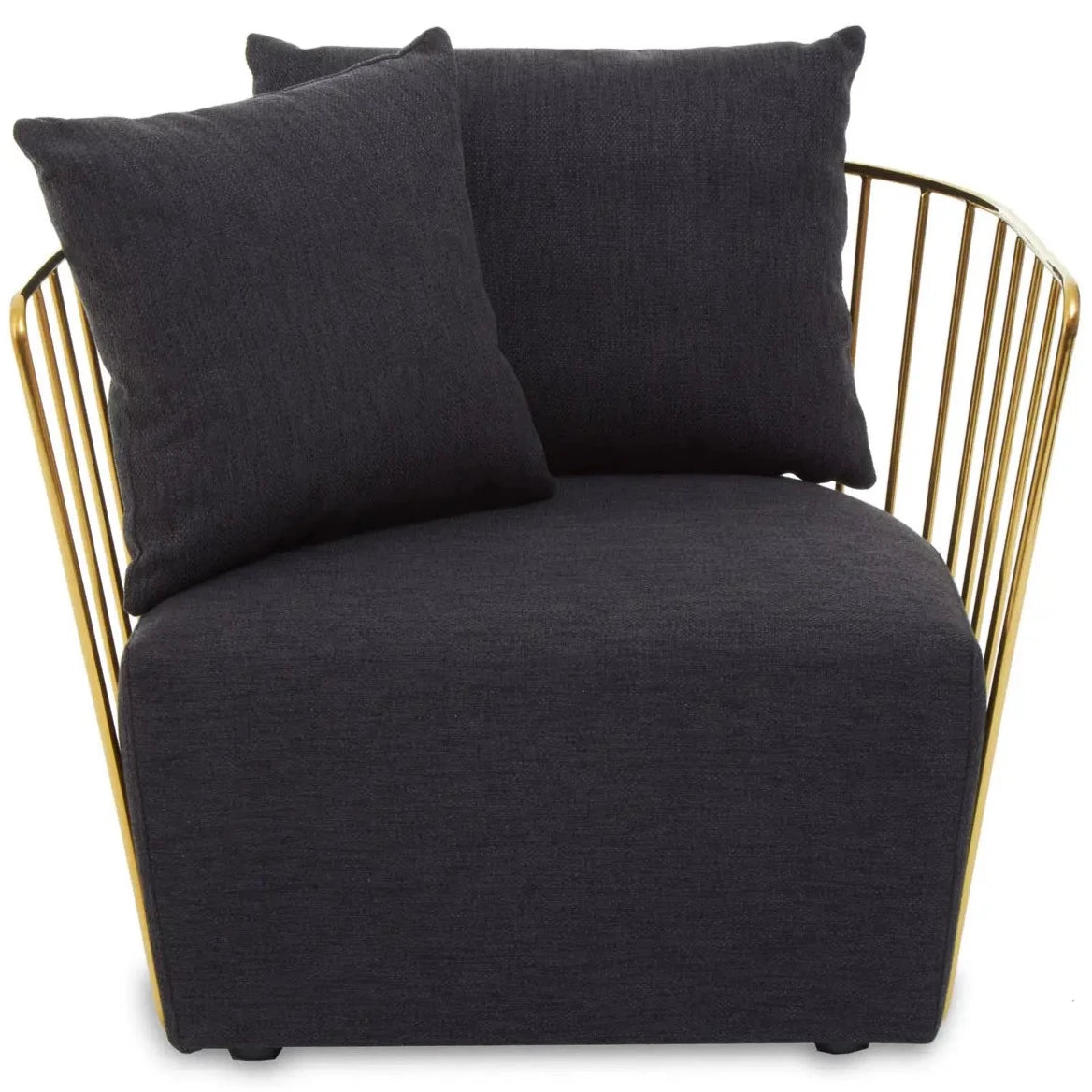 Gold and Black Art Deco Cup Chair