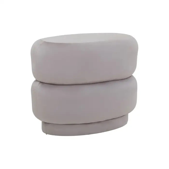 Mink Velvet Footstool