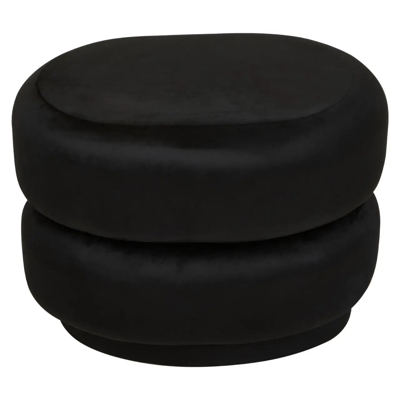 Black Velvet Footstool