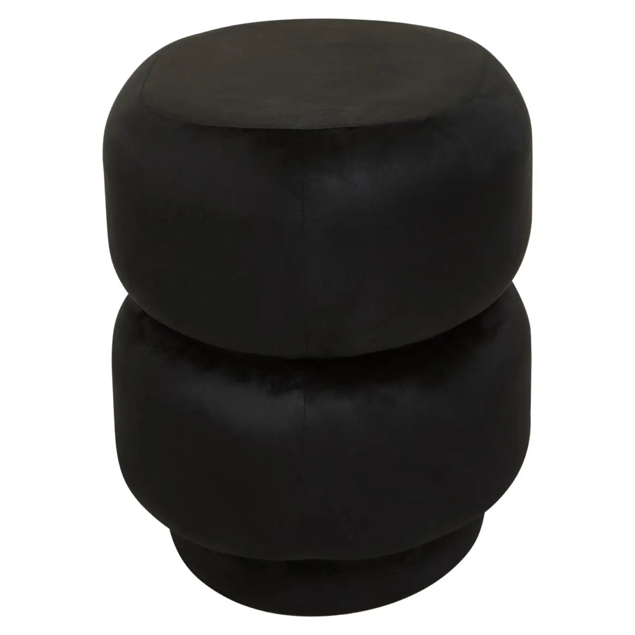 Black Velvet Footstool