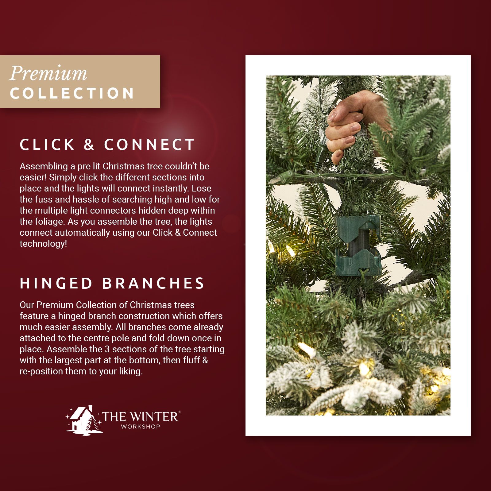 The 6.5ft Pre-Lit Frosted Scotch Pine Artificial Christmas Tree