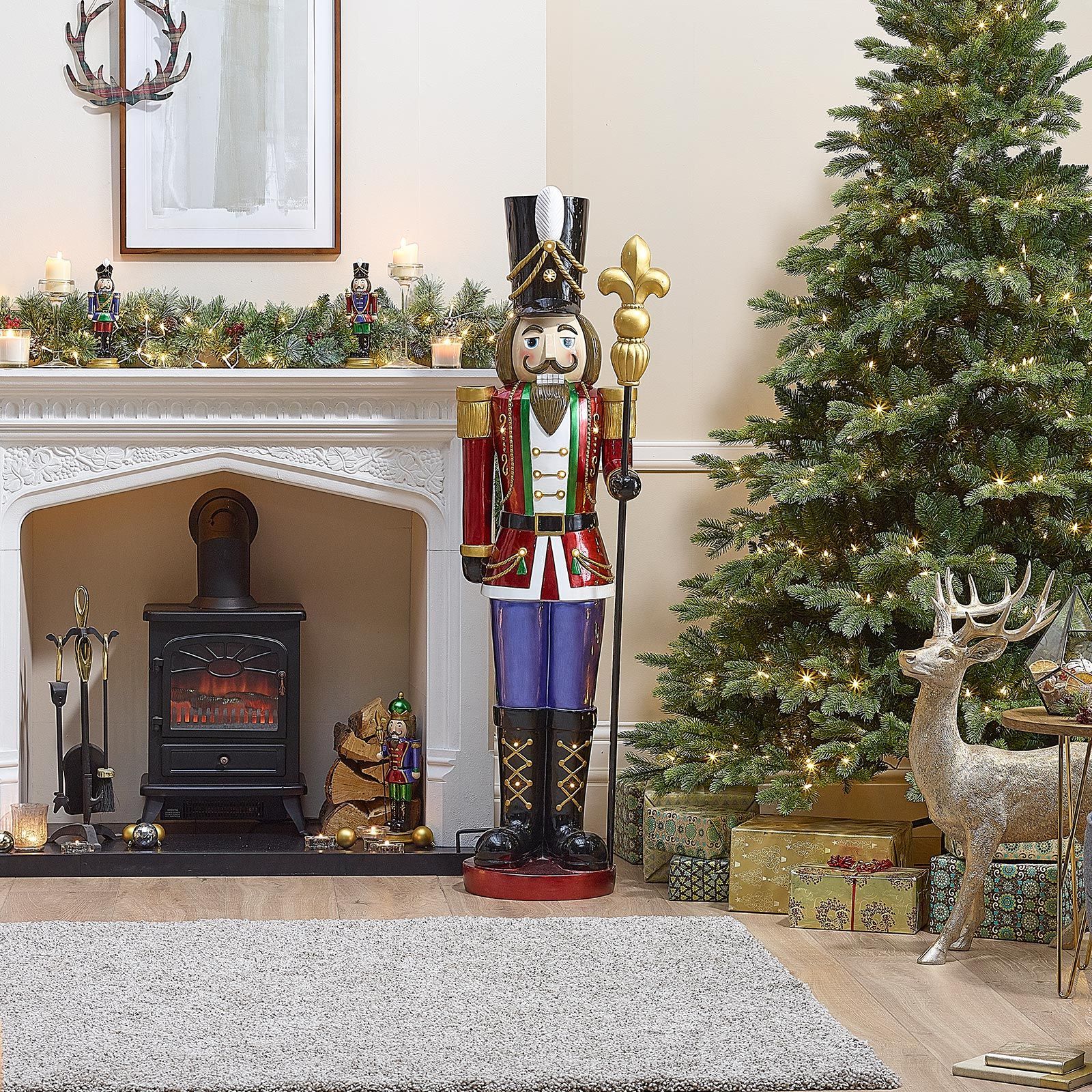 5ft LED Christmas Nutcracker