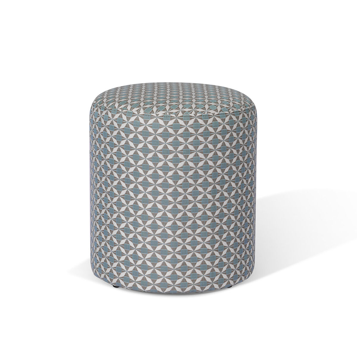 Blue Mosaic Outdoor Footstool