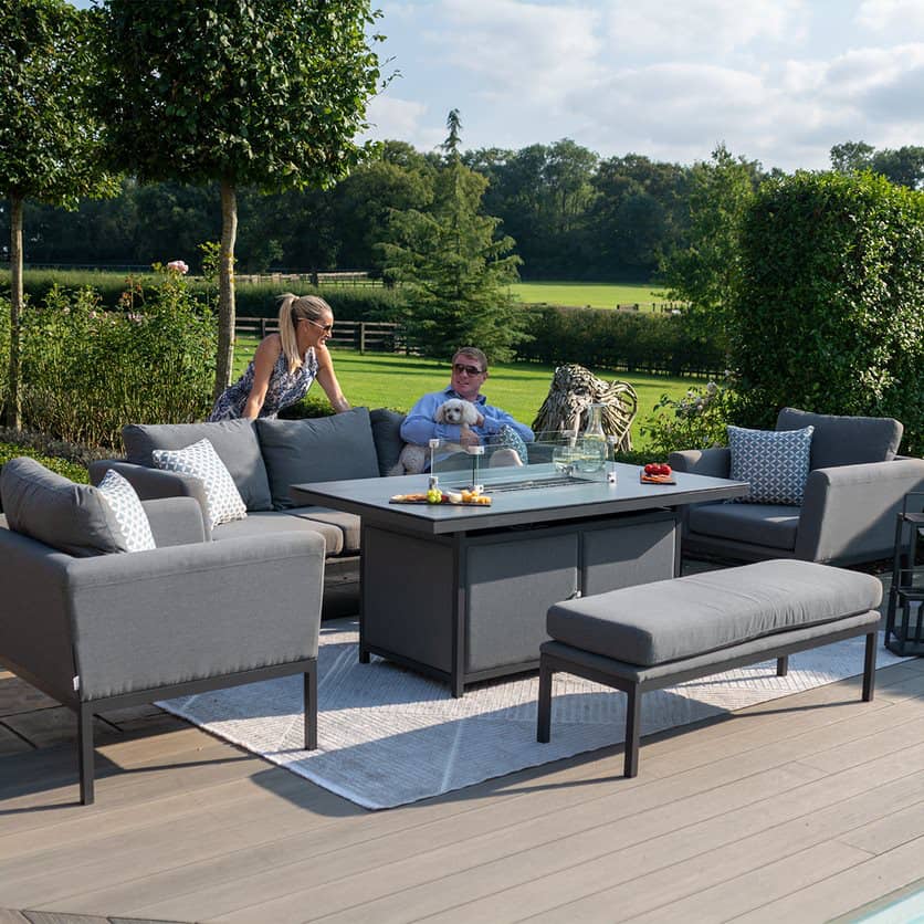 3 seat sofa set with firepit #colour_flanelle