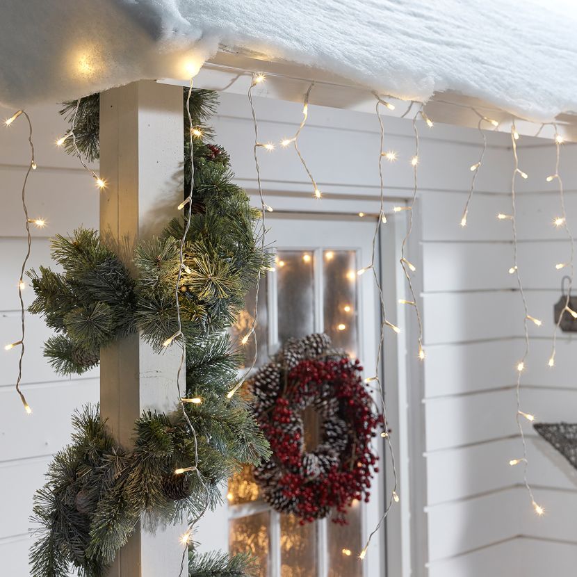 360 LED Snowing Icicle Lights (8.8m Lit Length)