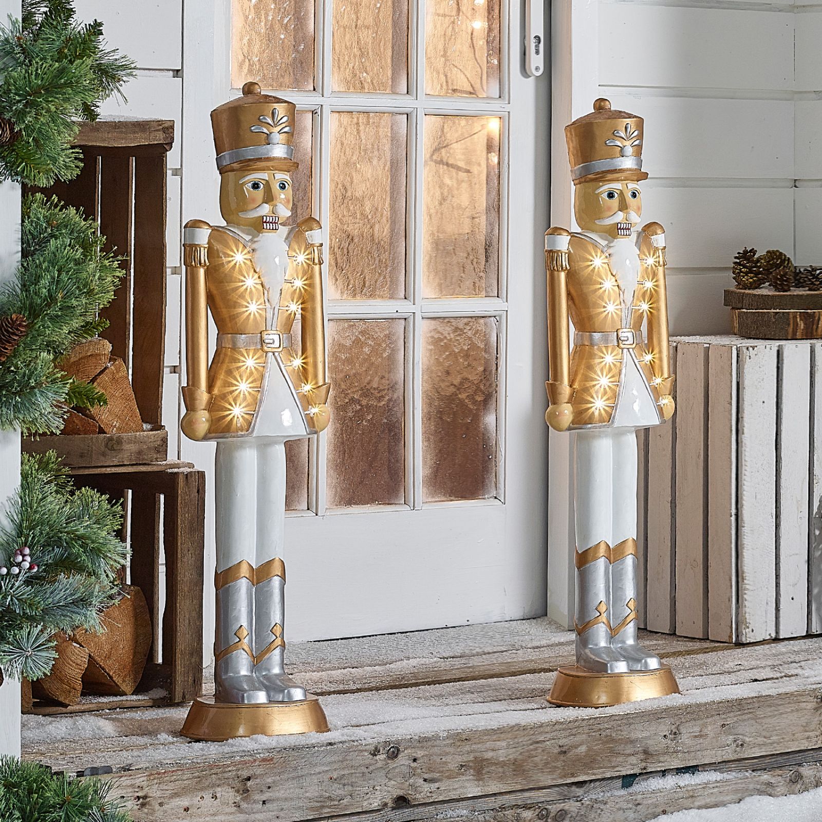 3ft Gold Christmas Nutcracker