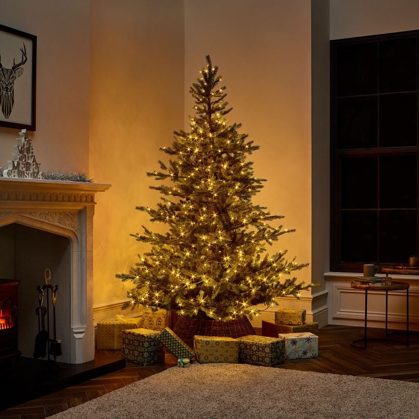 Pre-lit Calgary Fir Artificial Christmas Tree