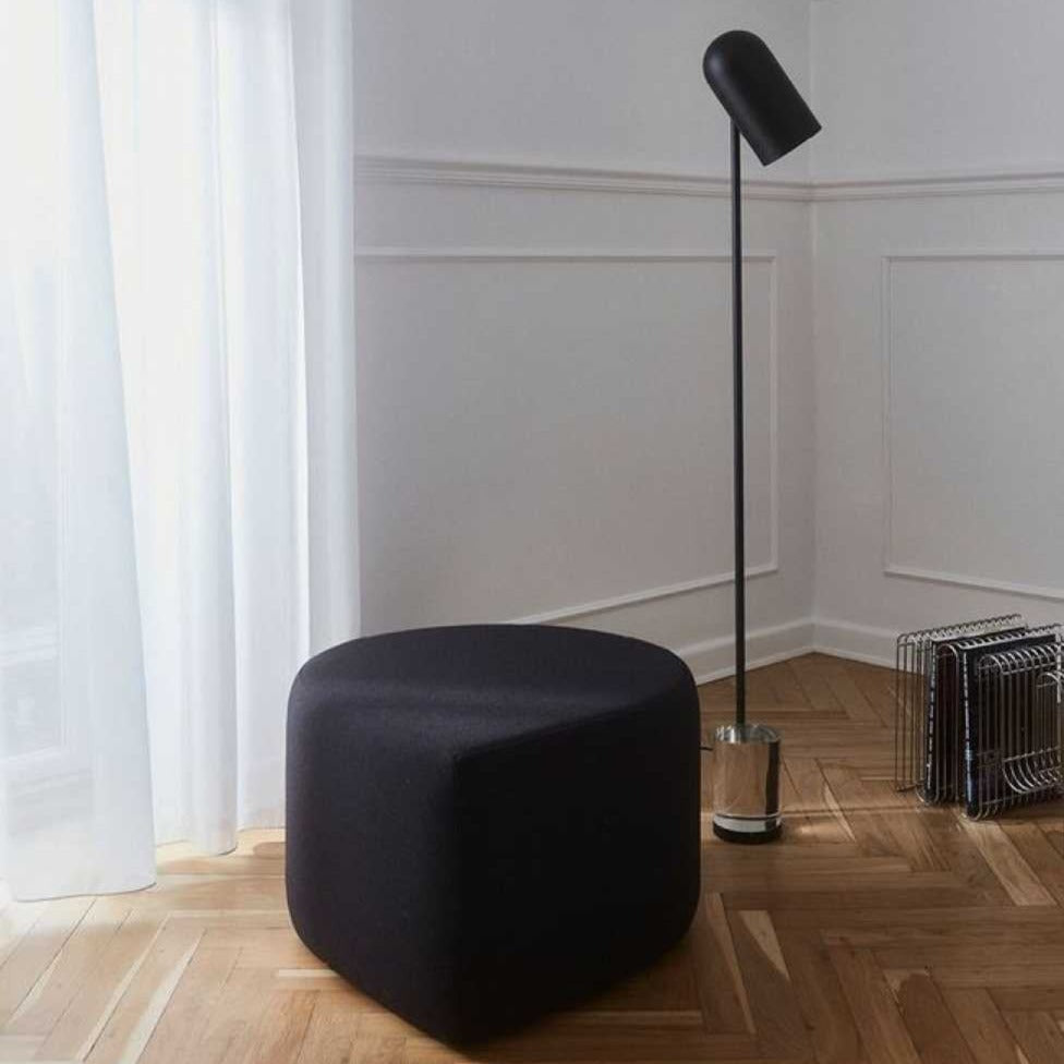 Anthracite Teardrop Footstool
