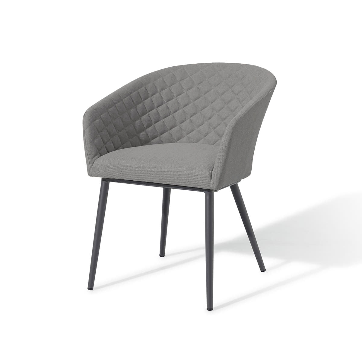 Grey Outdoor Fabric 10 Seat Extending Dining Set #colour_flanelle