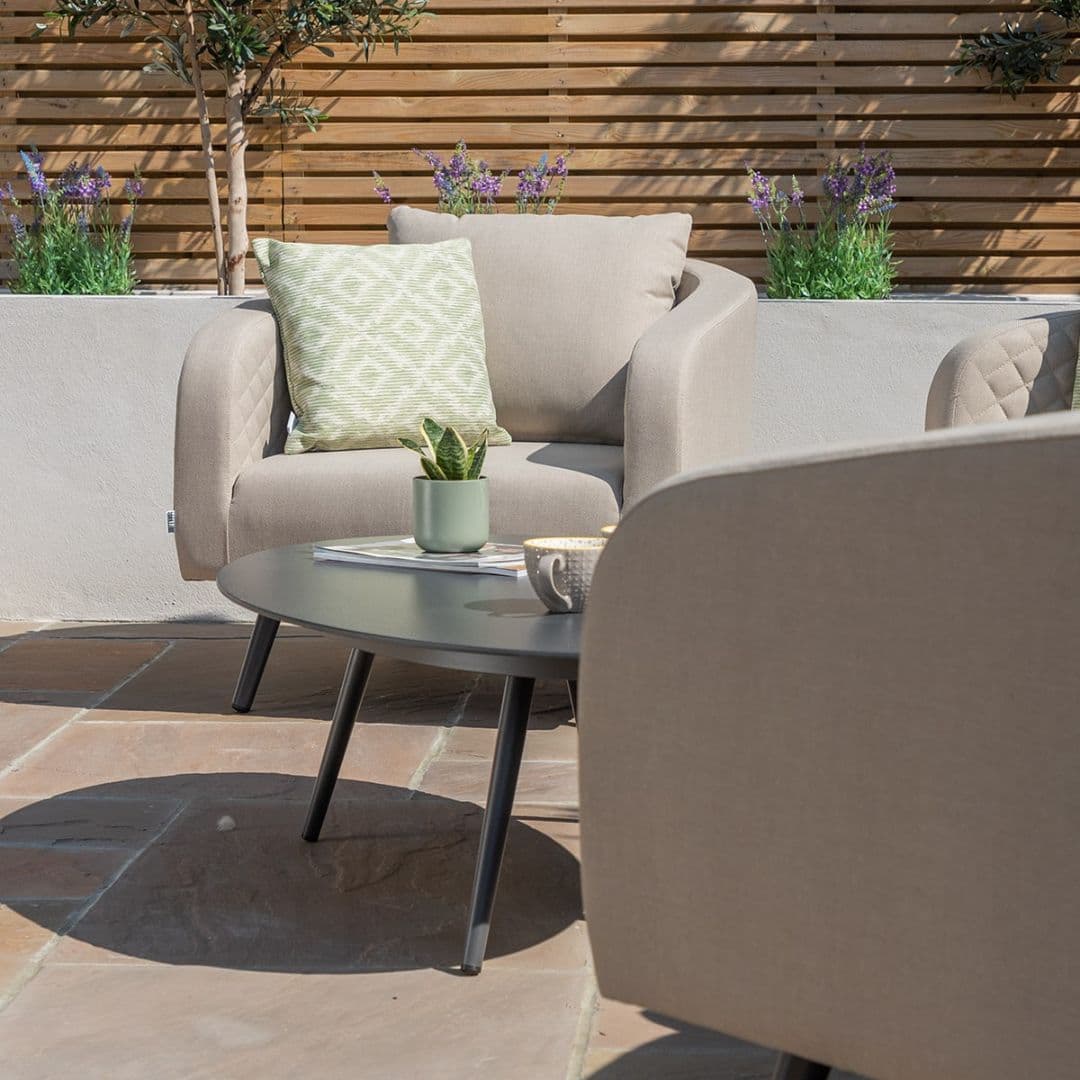 Beige Oatmeal Fabric 3 Seat Sofa Set with Oval Coffee Table #colour_oatmeal
