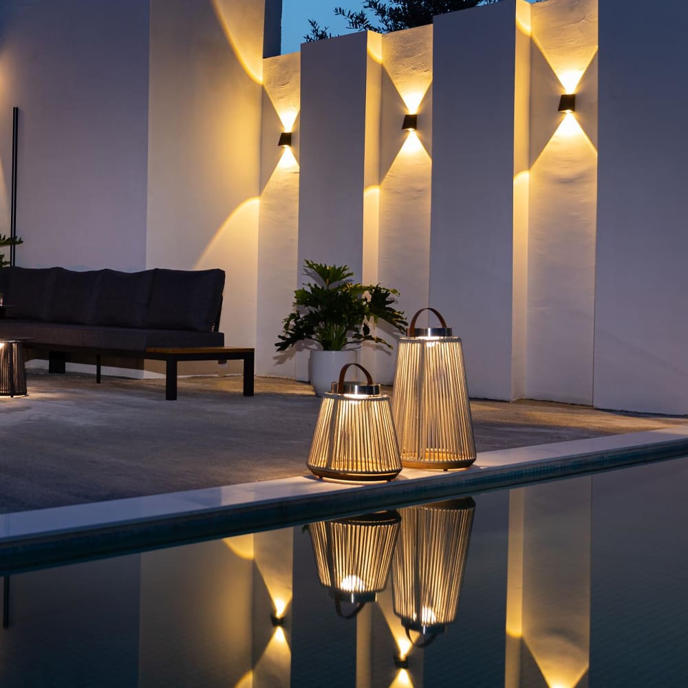 Rope outdoor solar light #colour_light grey