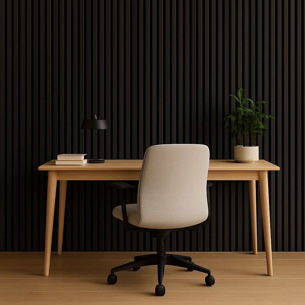 Residence – Brushed Black Waterproof Wall Panel • Pack of 4