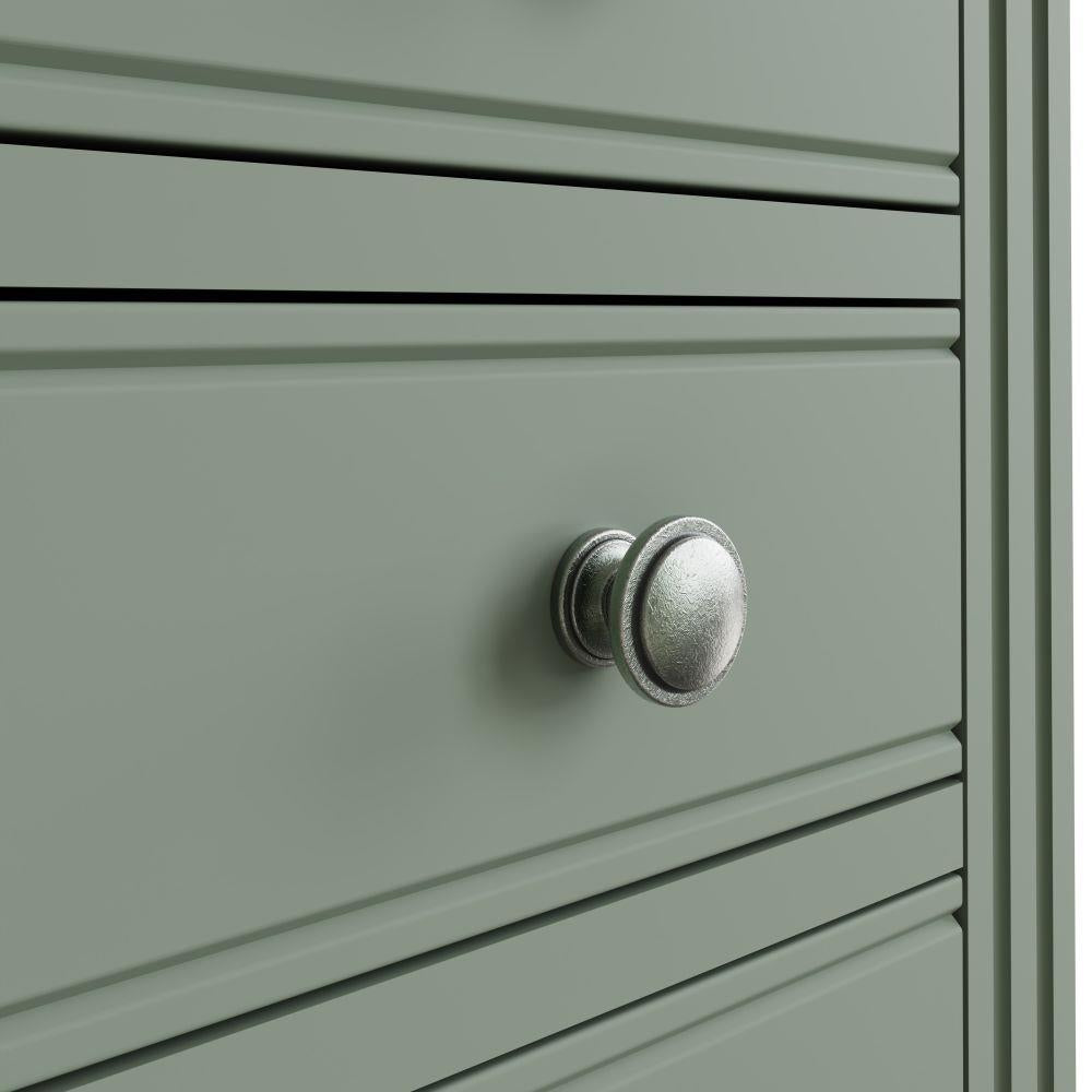 Green 3 Drawer Bedside