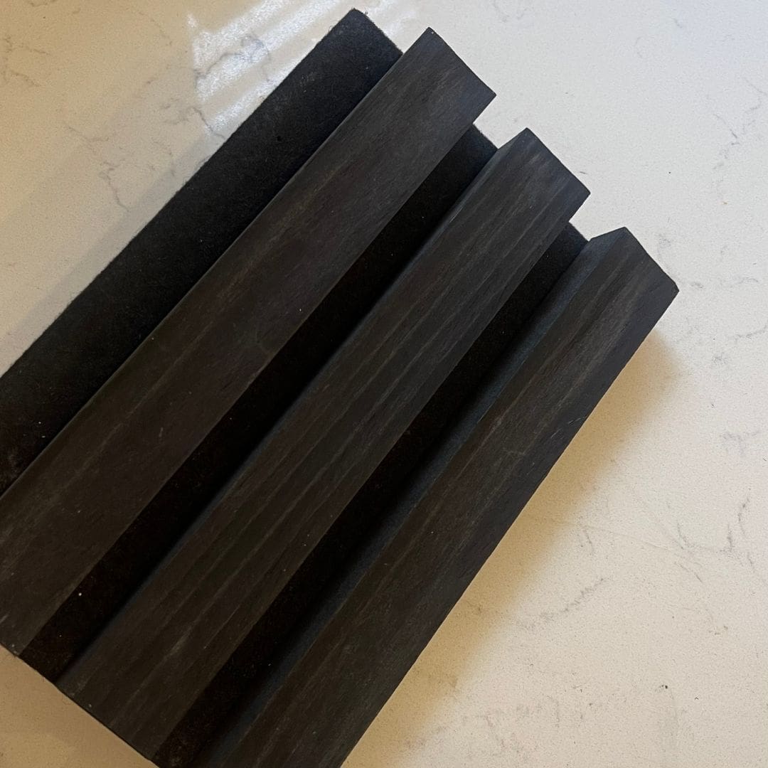 Black Oak Acoustic Wooden Slatted Wall Panels
