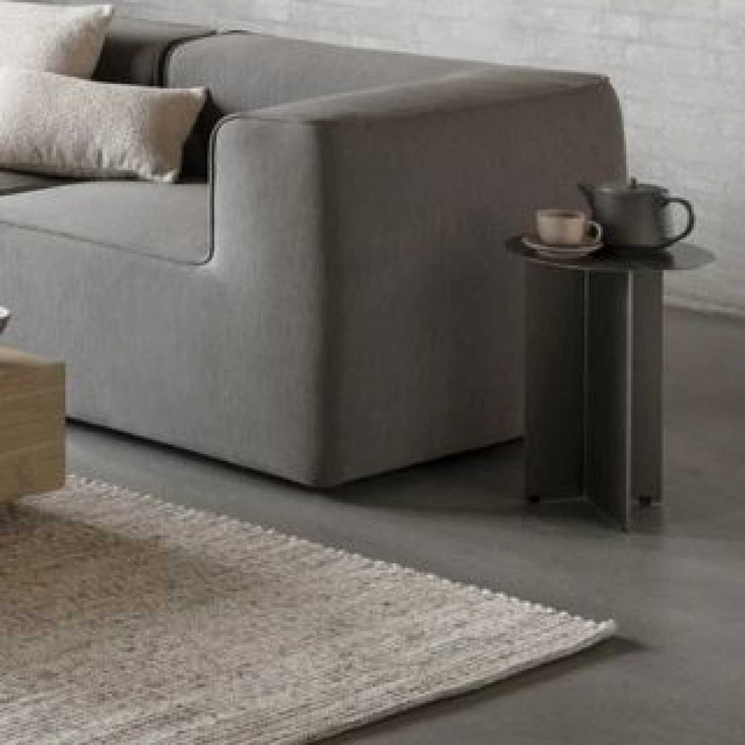 Burned Metal Side Table
