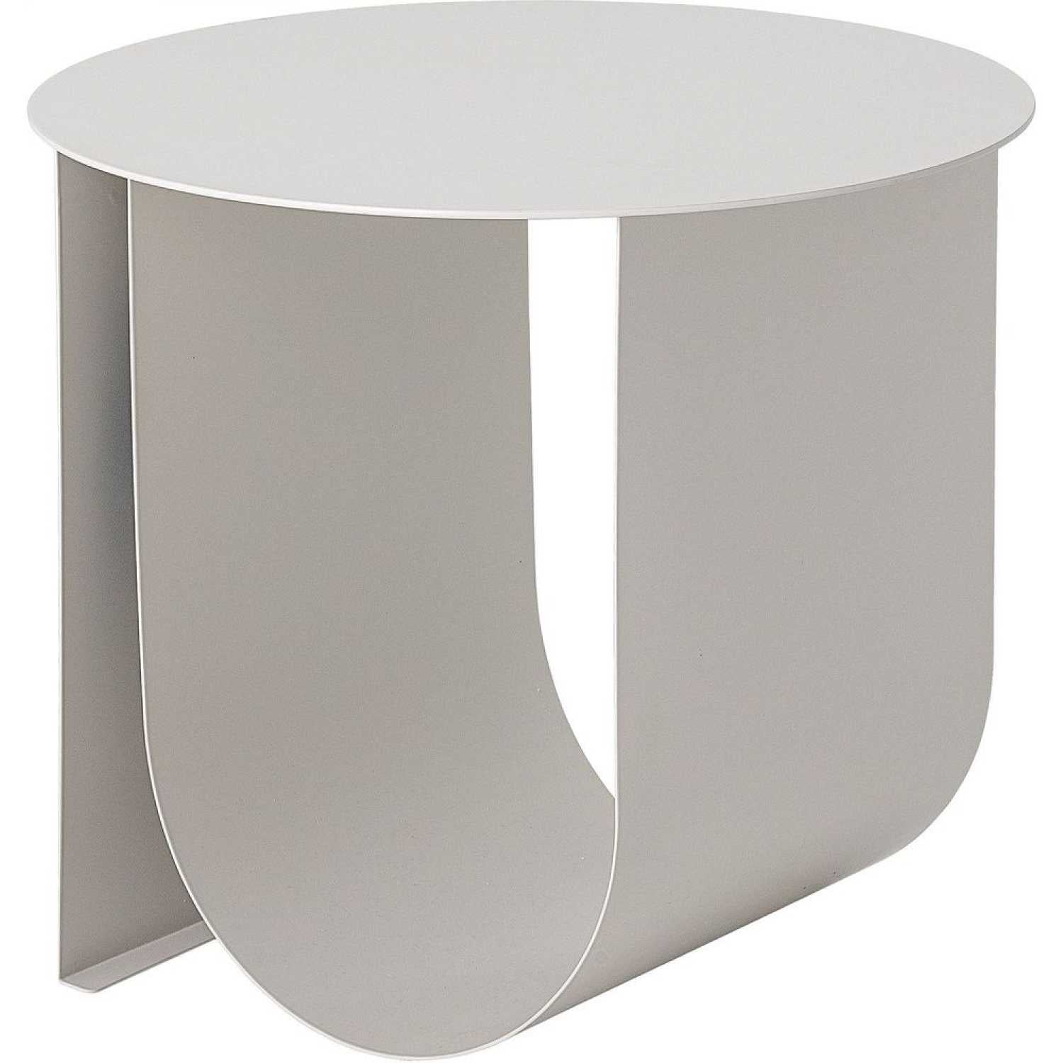 Grey Curved Base Side Table