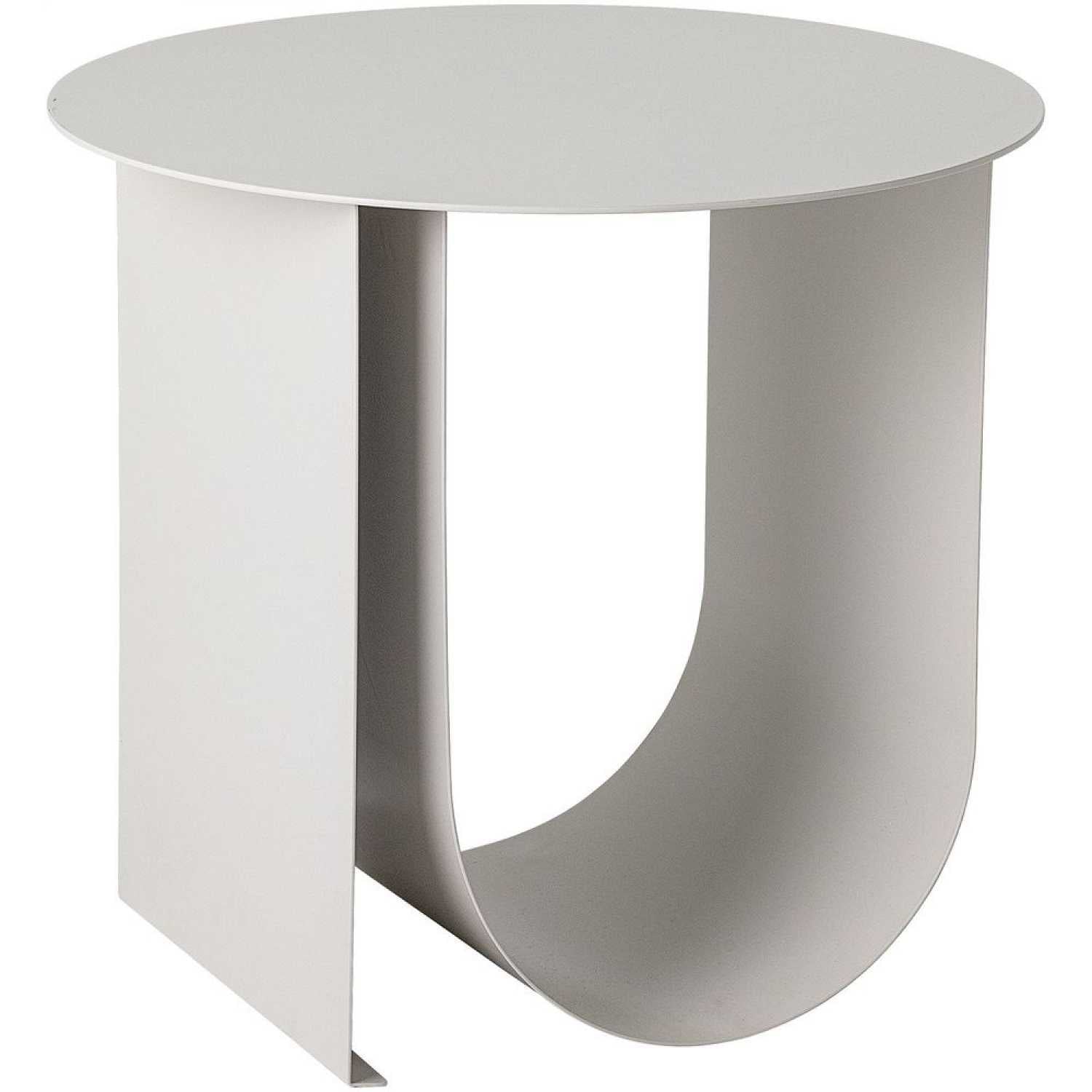 Grey Curved Base Side Table