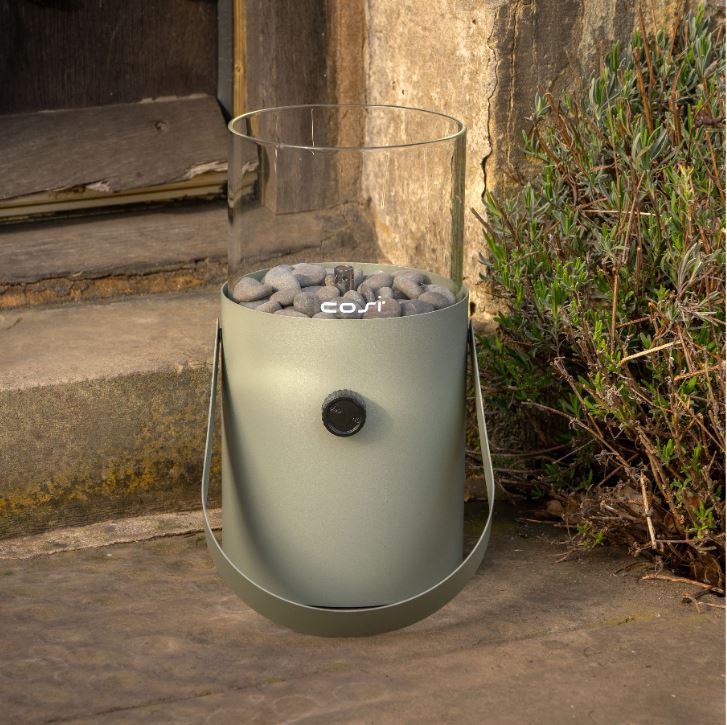 Olive Green Fire Lantern