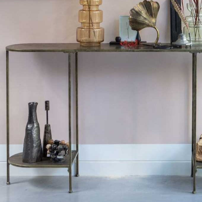 Brass Console Table