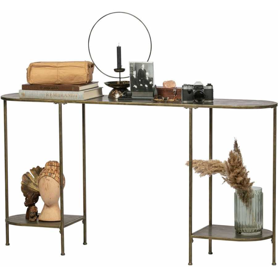 Brass Console Table