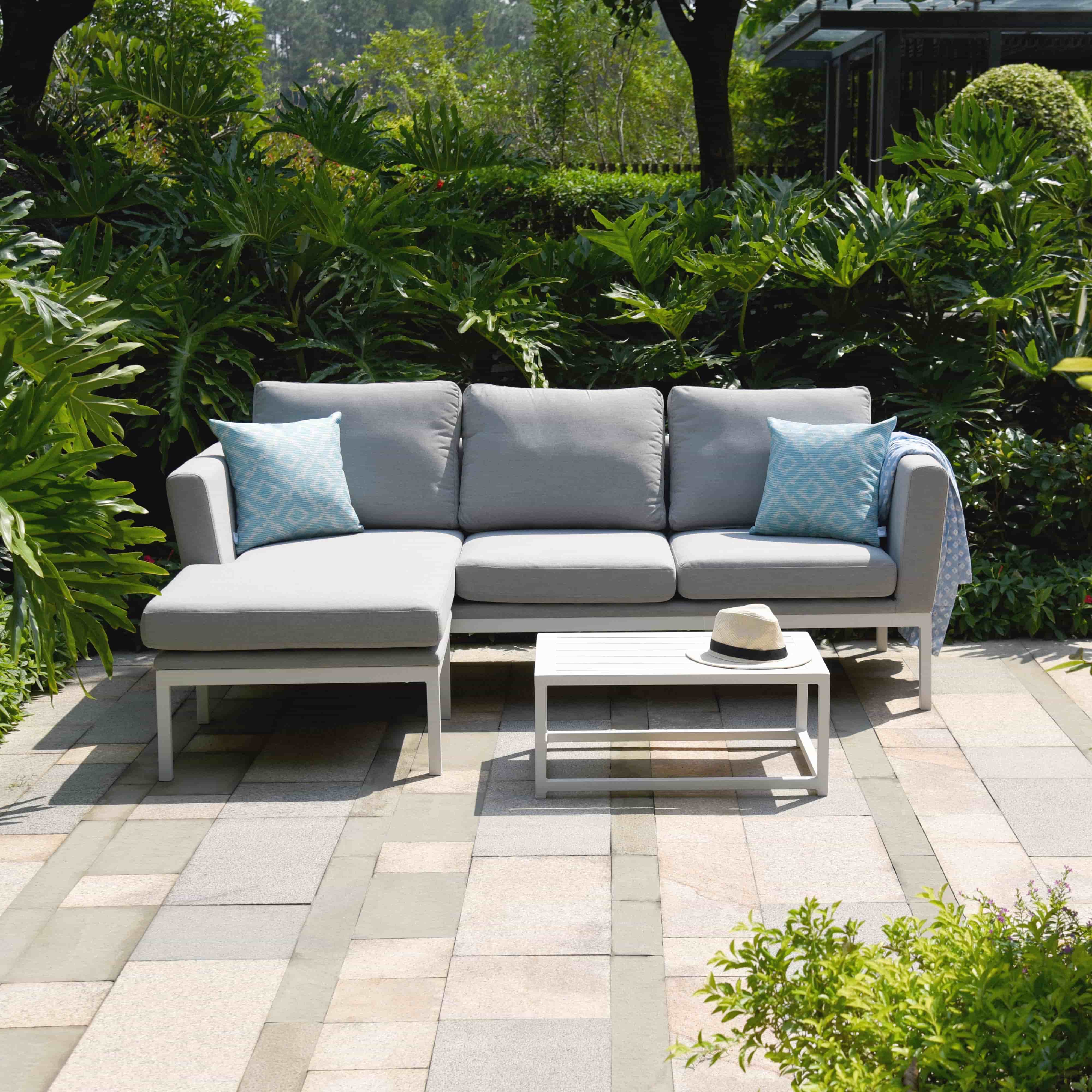 Chaise Sofa Set #colour_lead chine