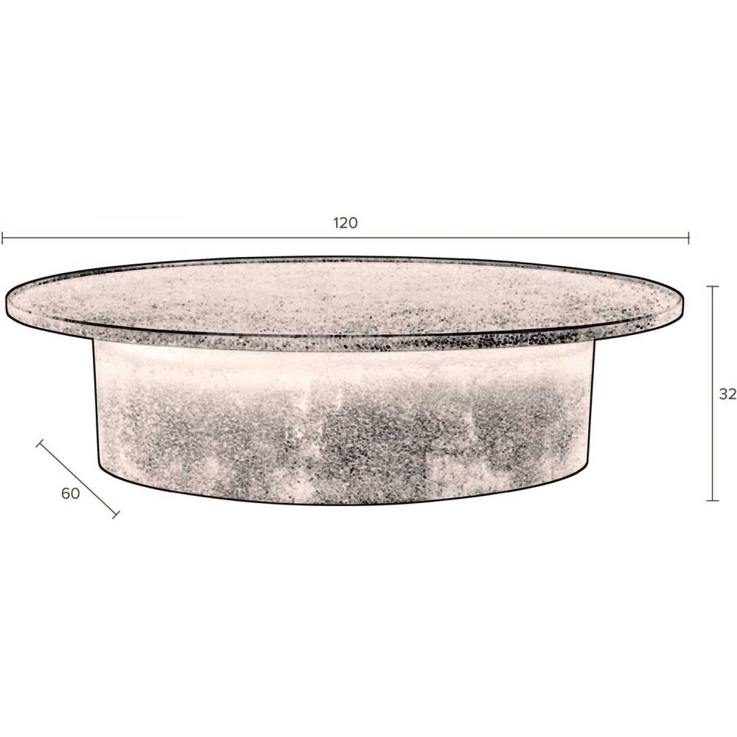 Black Oval Coffee Table