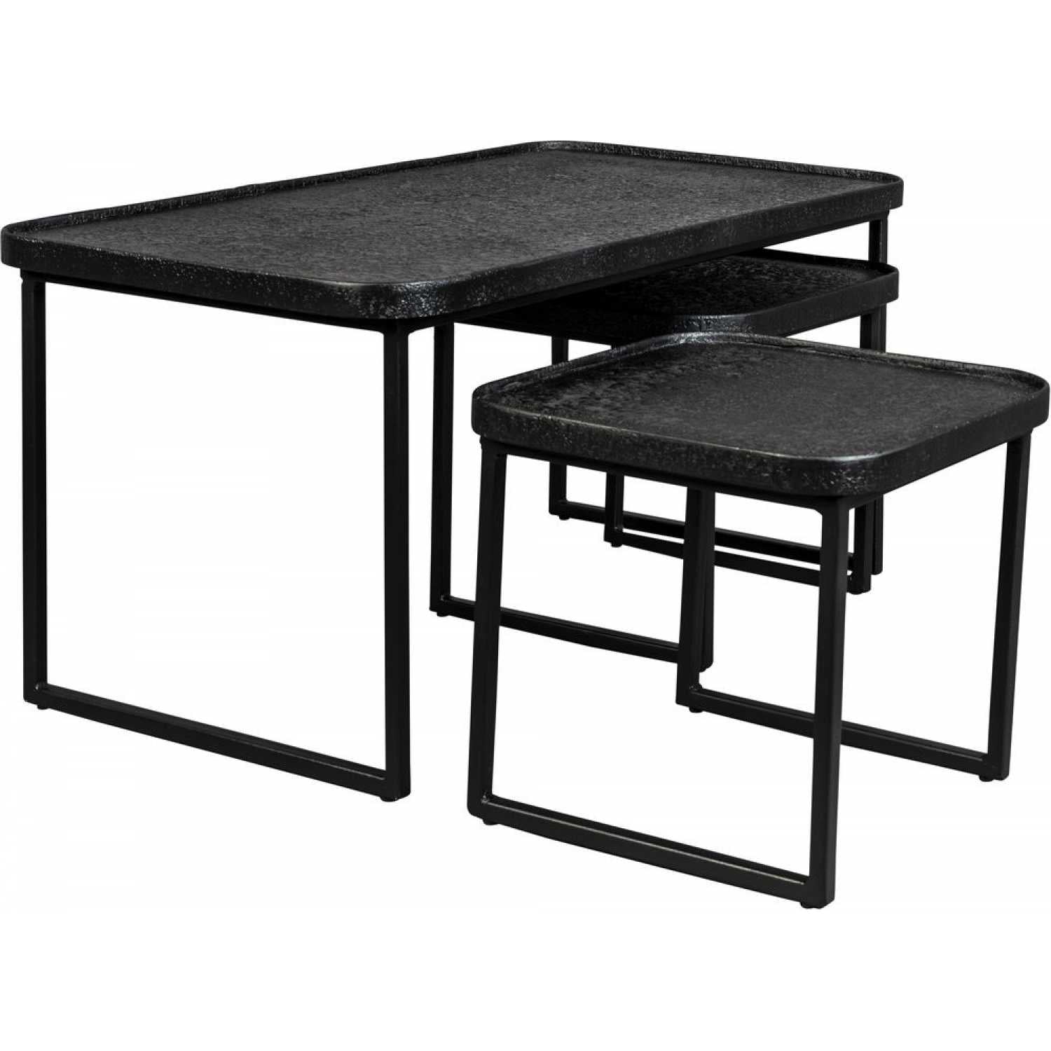 Black Iron Nesting Coffee Tables