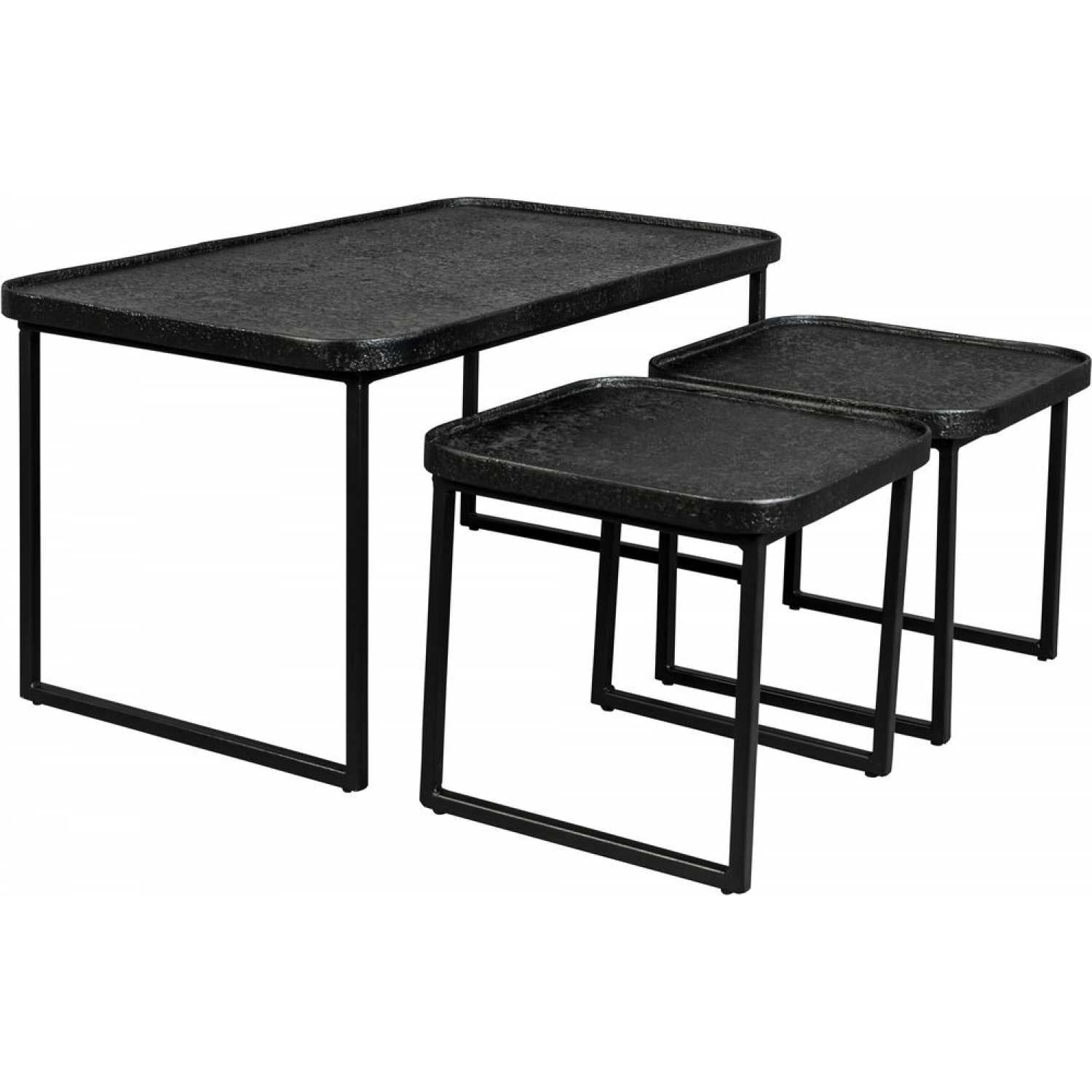 Black Iron Nesting Coffee Tables