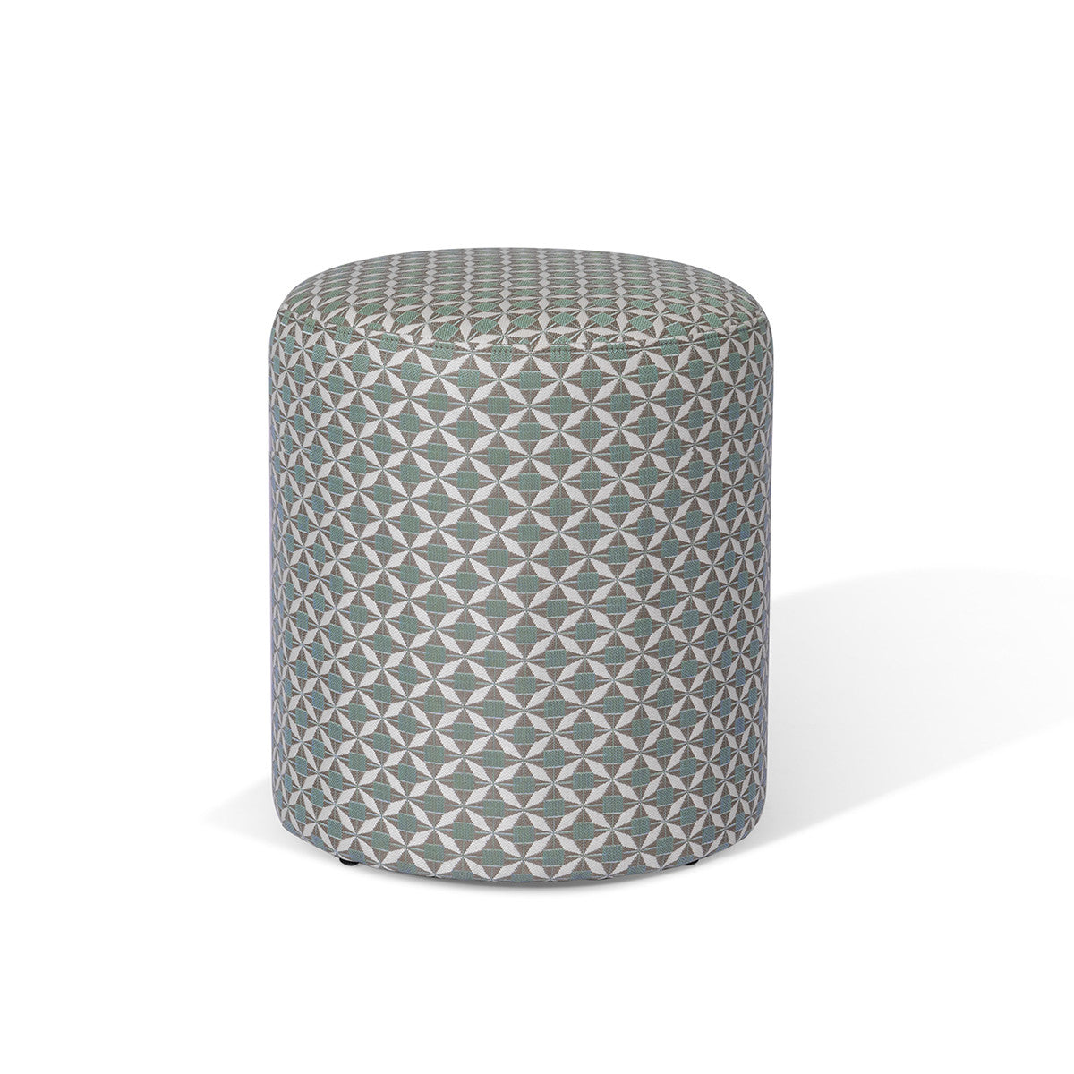 Green Mosaic Outdoor Footstool