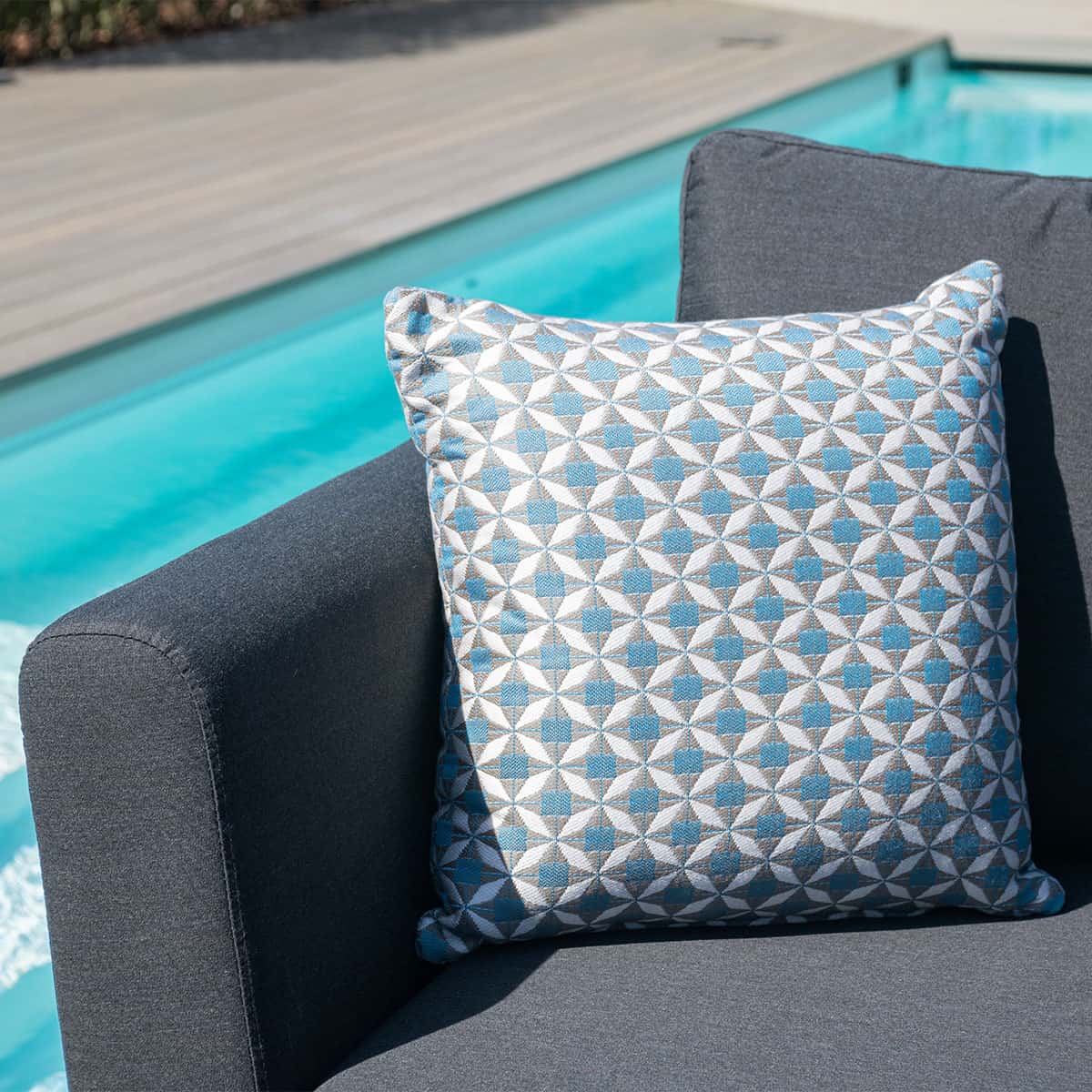 Fabric corner sofa dining set with rectangular fire pit table, bench and one stool #colour_charcoal