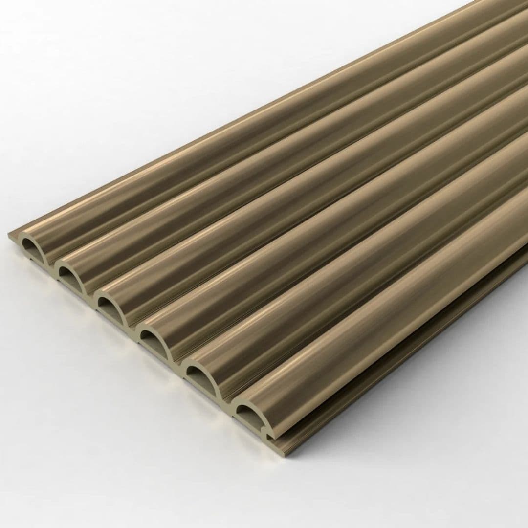 FluteSlat Paris Brushed Gold Wall Panel Sample