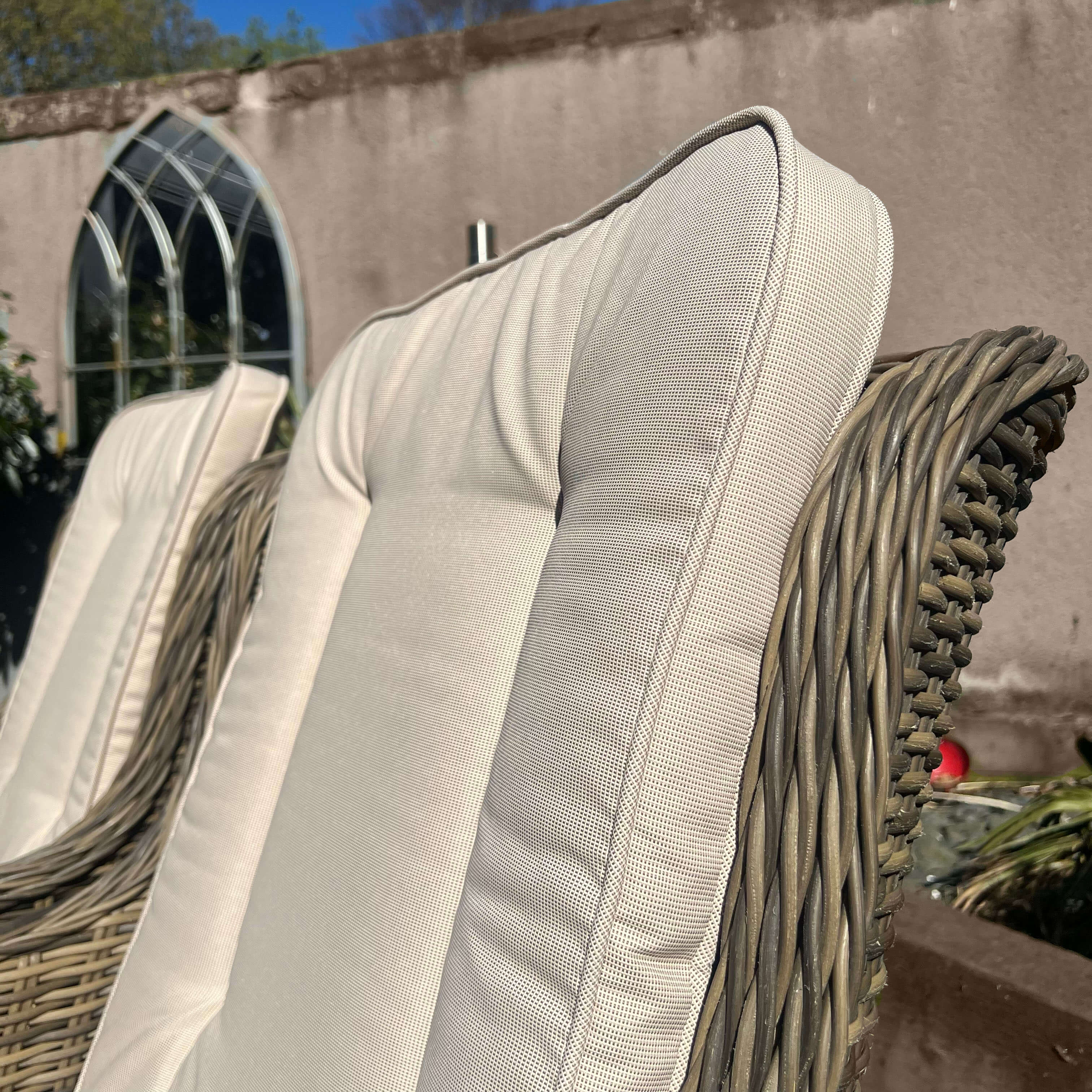 4 Seater Rattan Firepit Dining Set